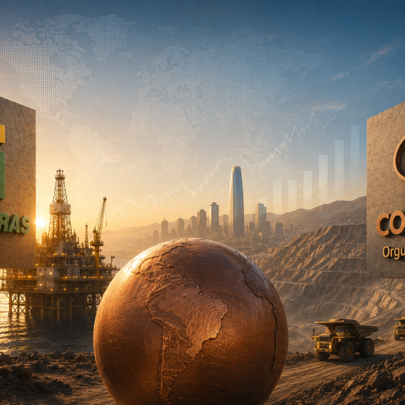 Petrobras y Codelco: apertura de capital, mercados internacionales y minería del cobre